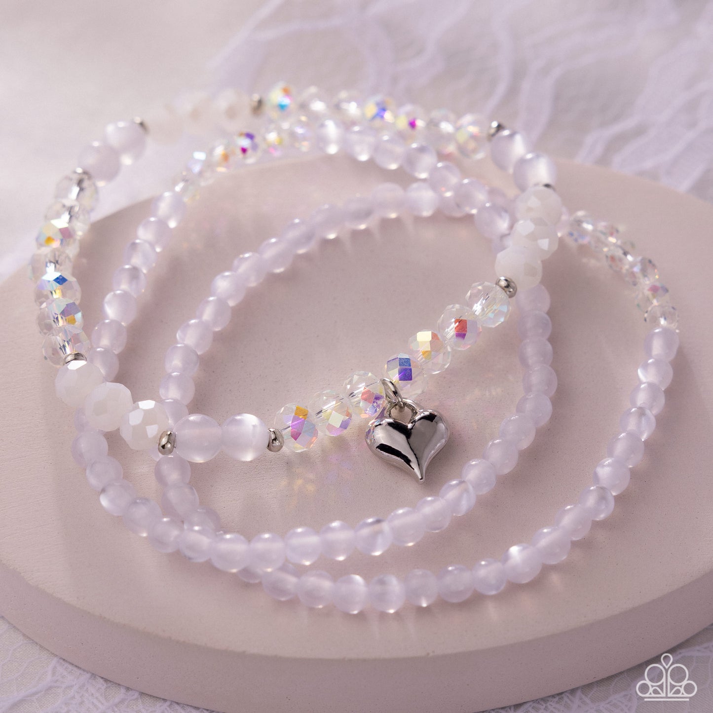 Flirtatious Facets - White
