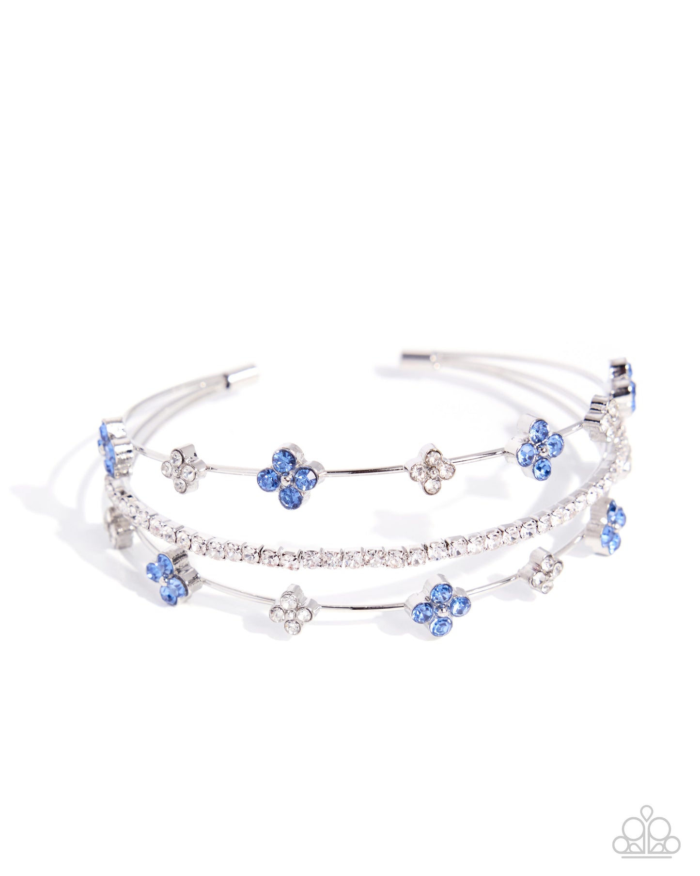 Layered Blooms - Blue