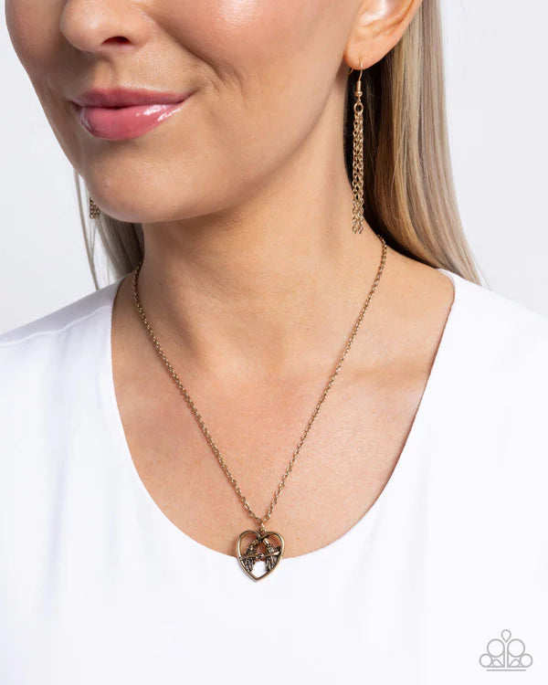 Brilliant Birds - Hearts - Gold