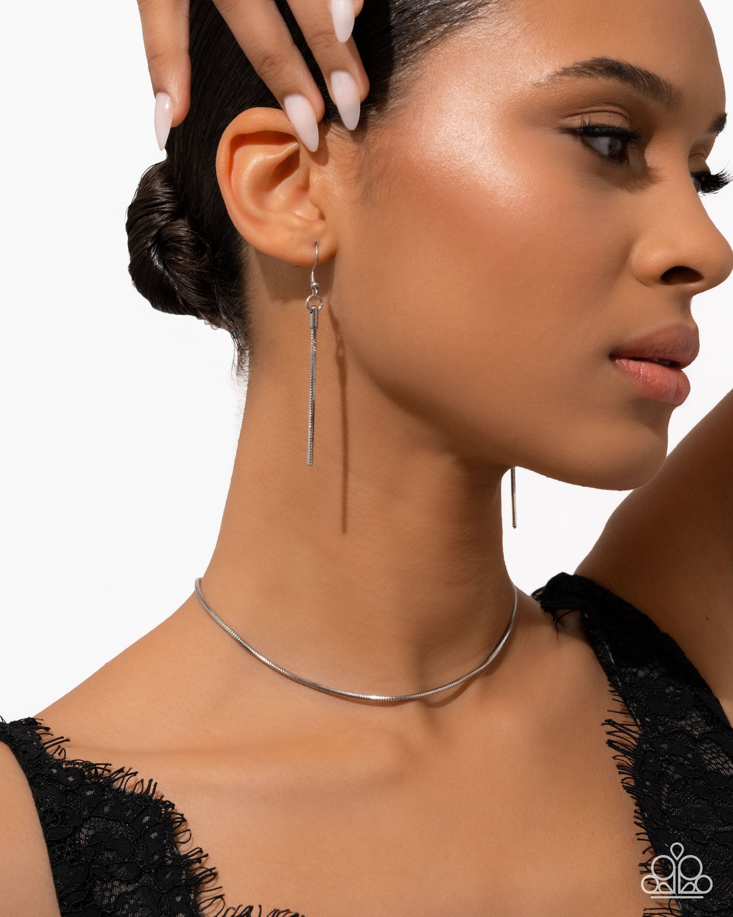 Coiled Celebration - silver - Paparazzi necklace