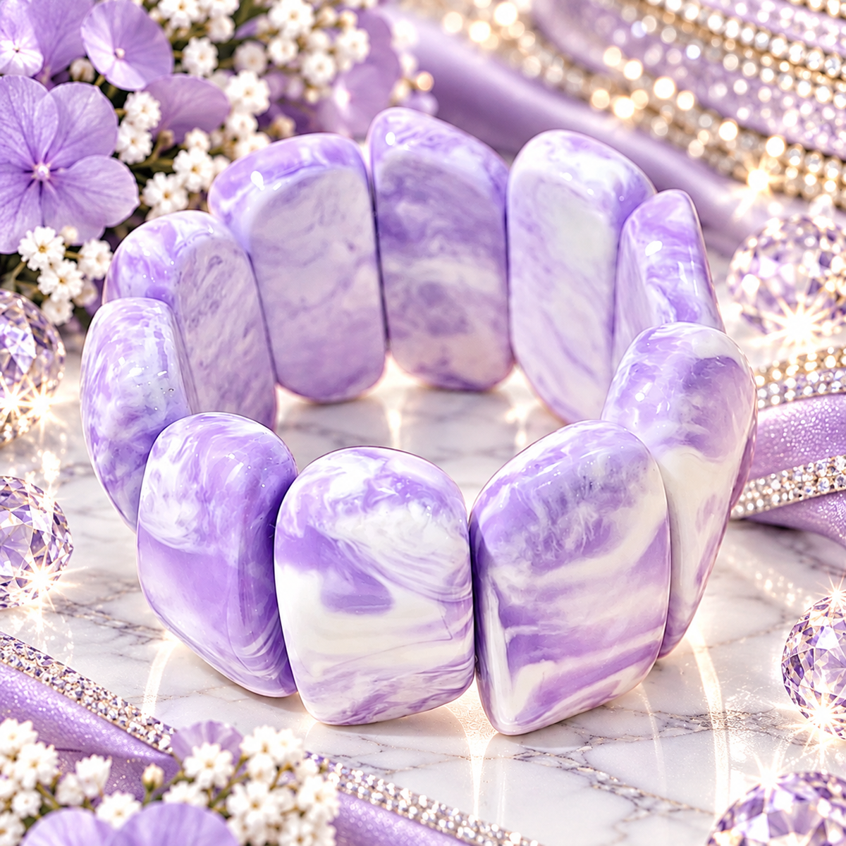 Carrara Marble - Purple