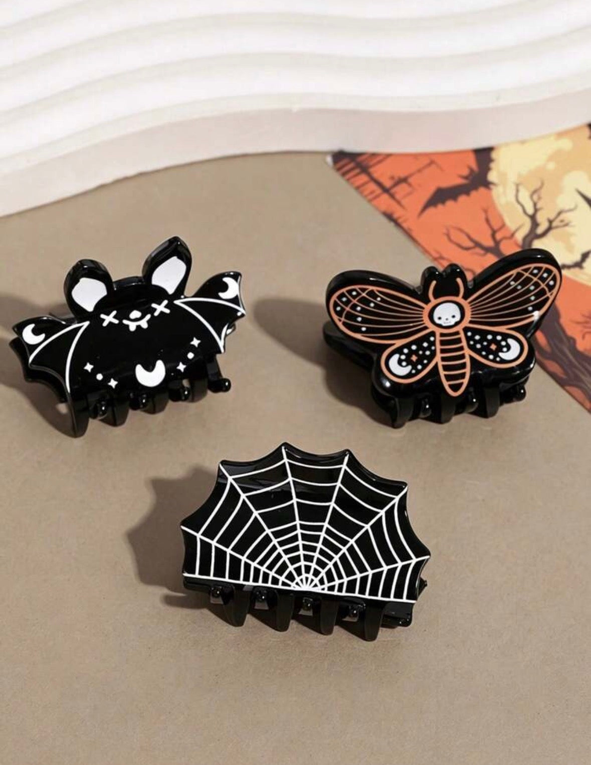 Creepy Crawley - Hair Clips