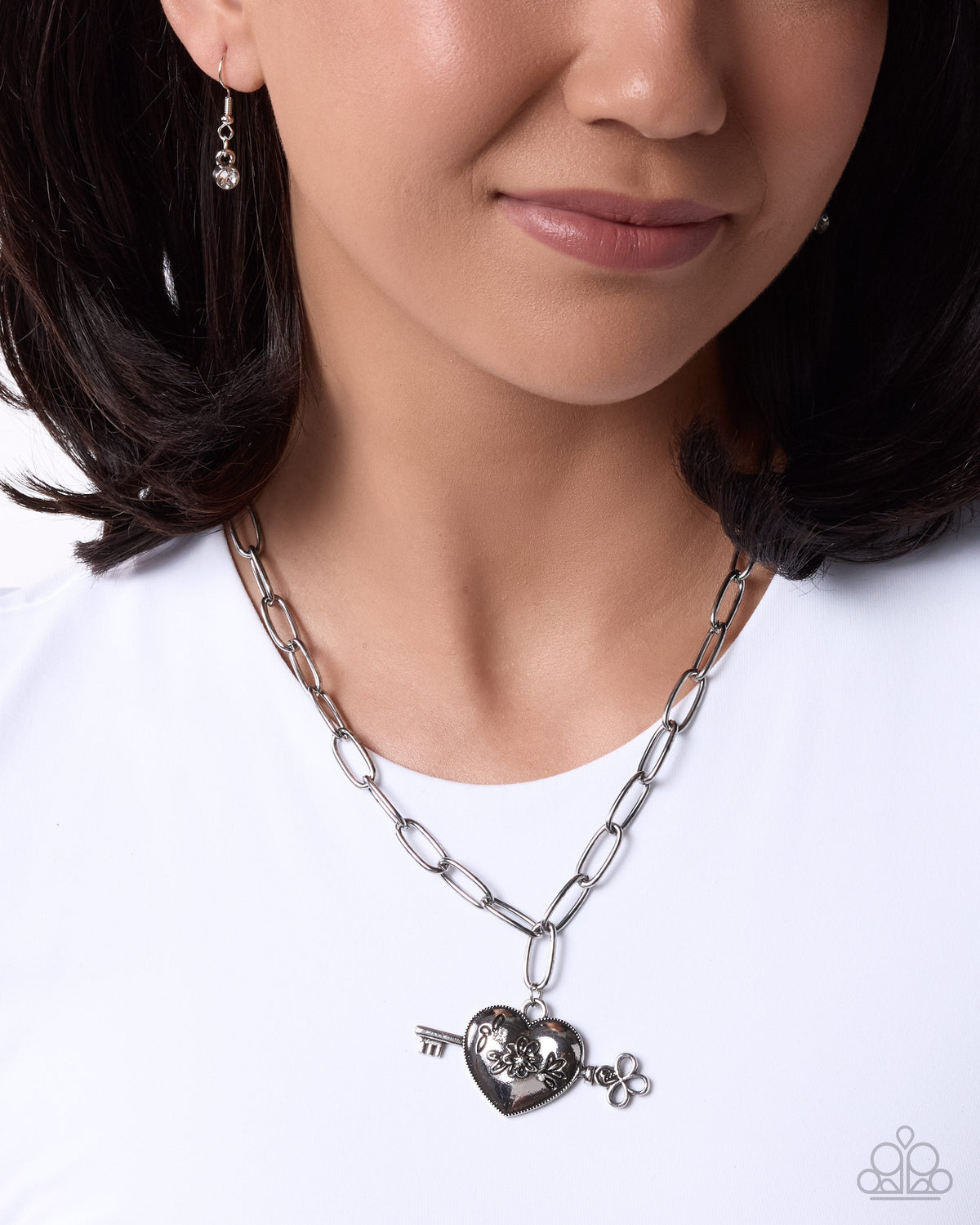 Genuine Whimsy - white - Paparazzi necklace