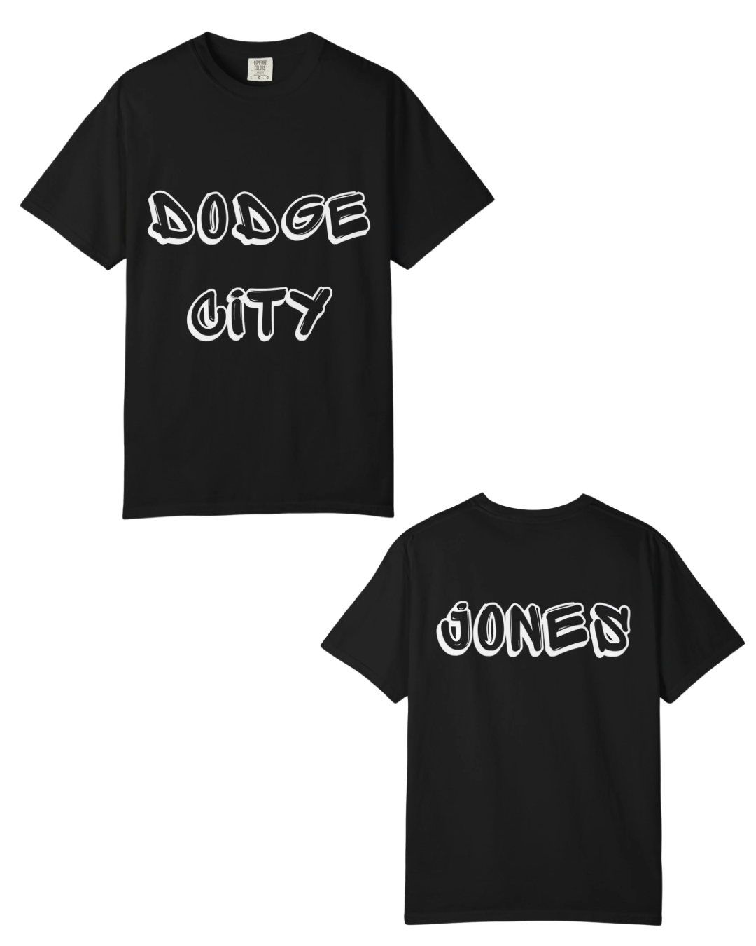 (Personalized) - JONES - Dodge City Graffiti - Graphic Tee