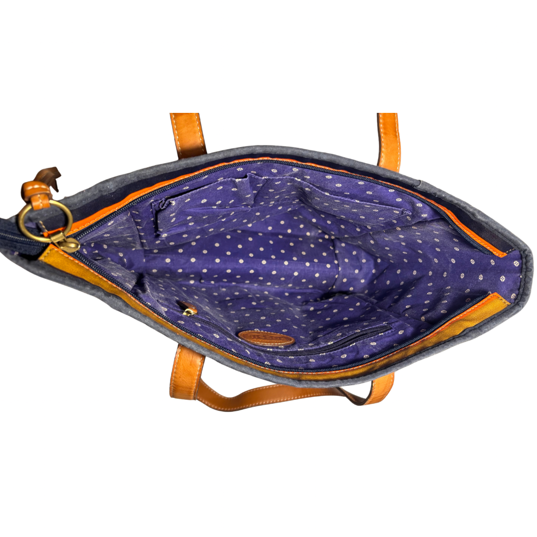 Fossil Striped Tote - Purses