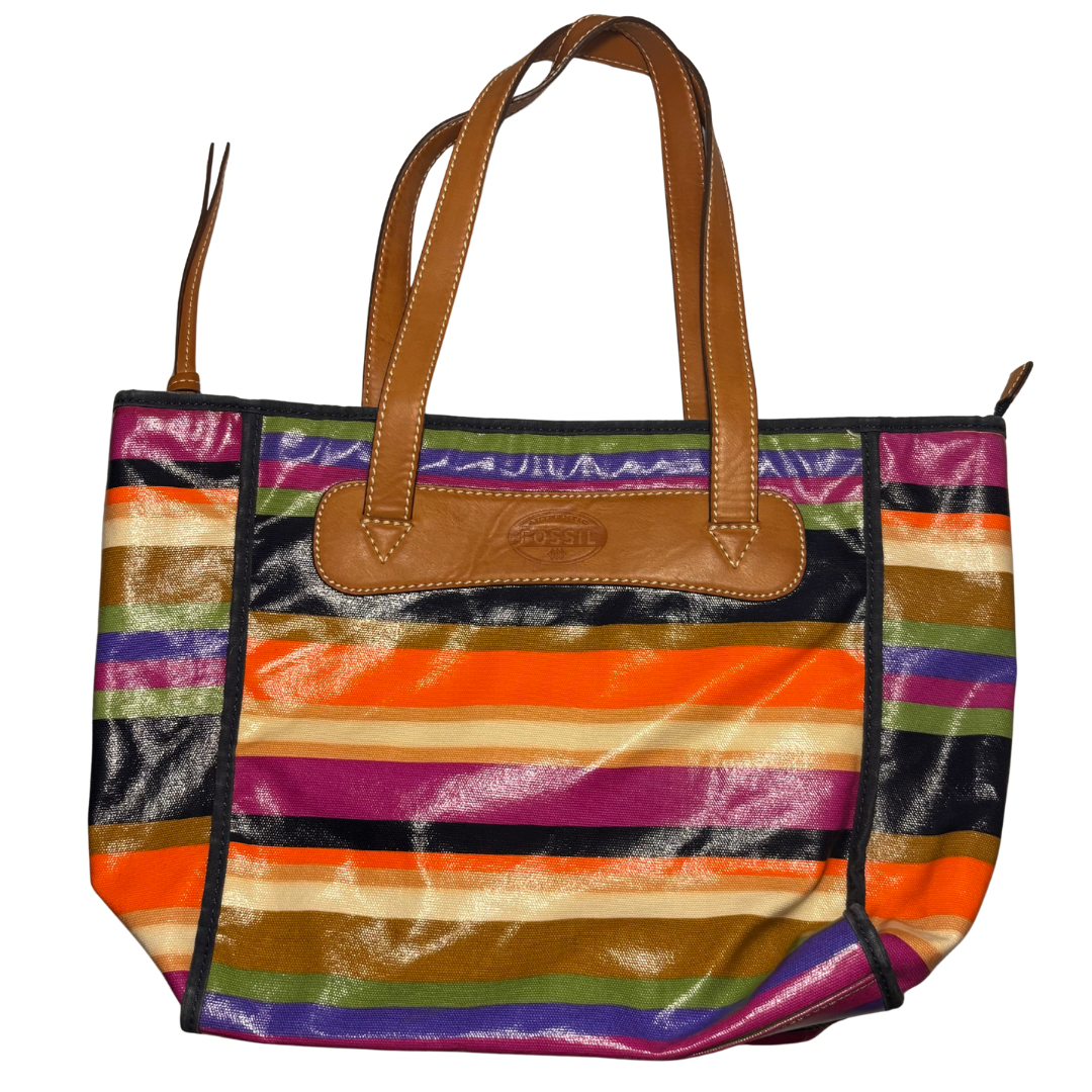 Fossil Striped Tote - Purses