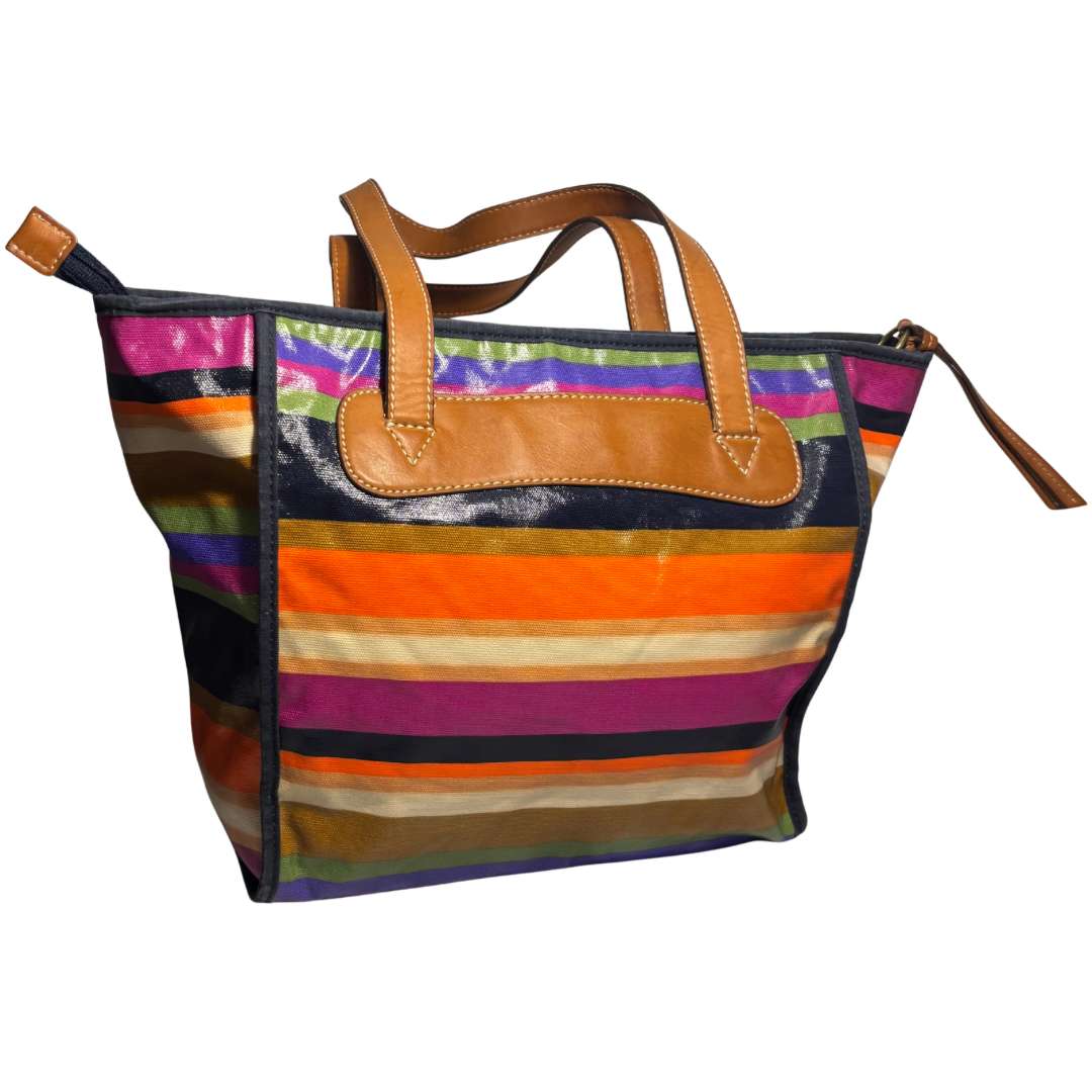 Fossil Striped Tote - Purses