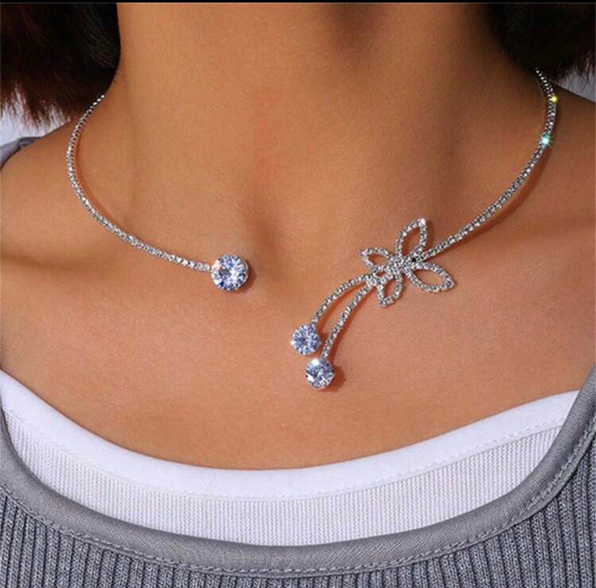 Butterfly Drips - Silver