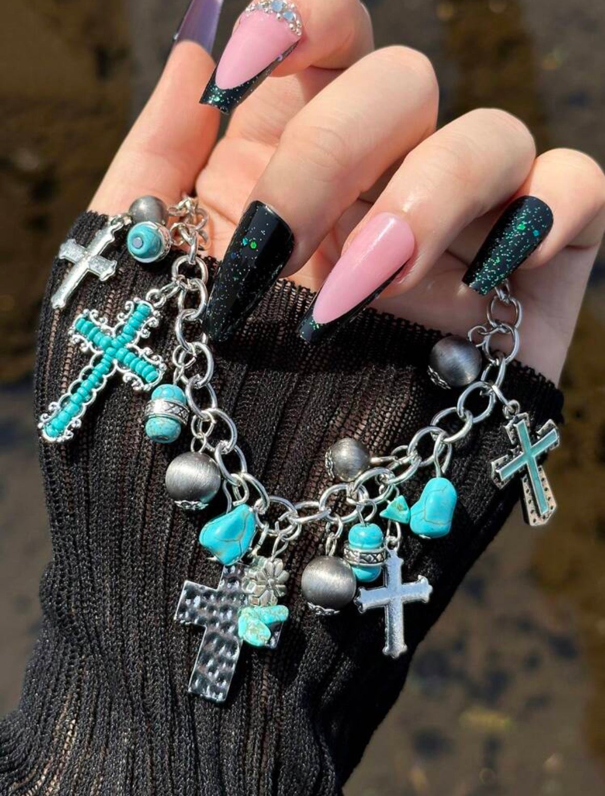 Charmingly Crossed - Blue