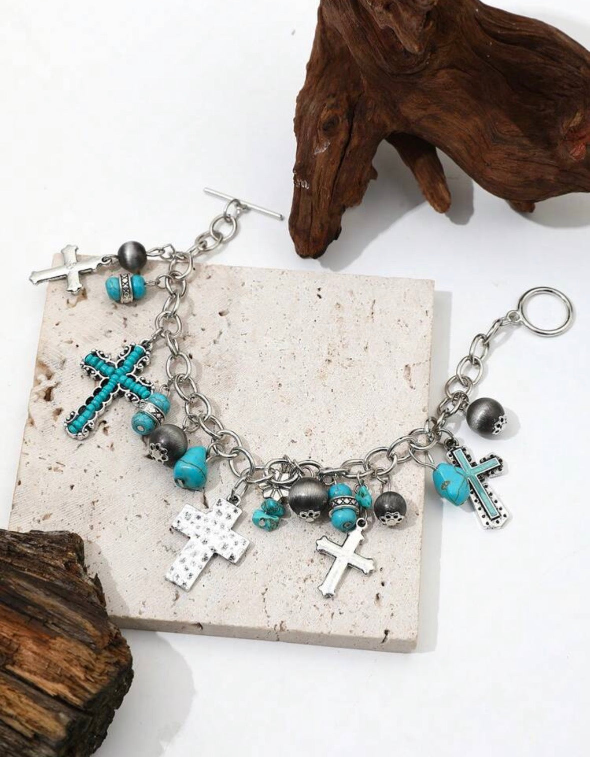 Charmingly Crossed - Blue