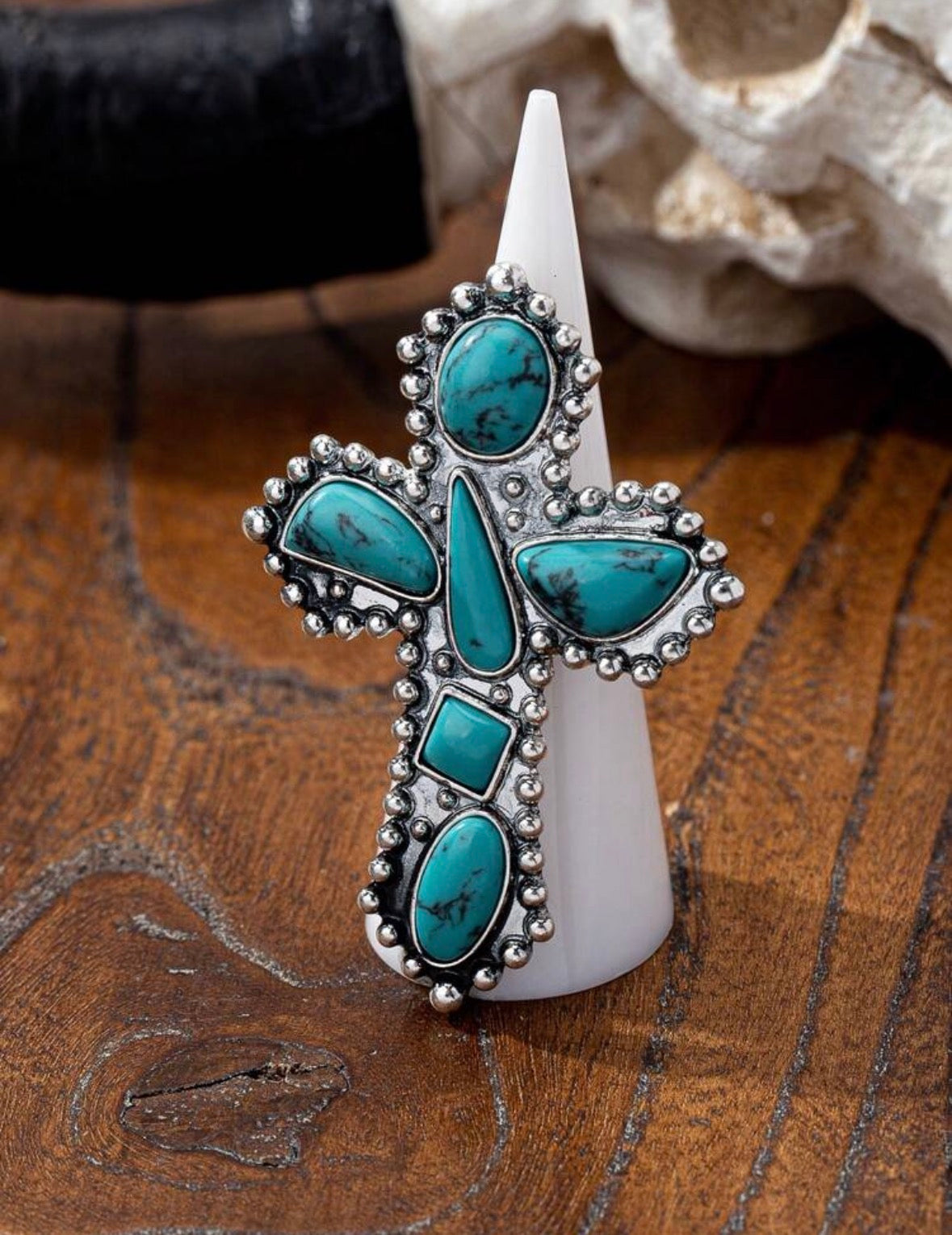 Crossed Stone - Blue