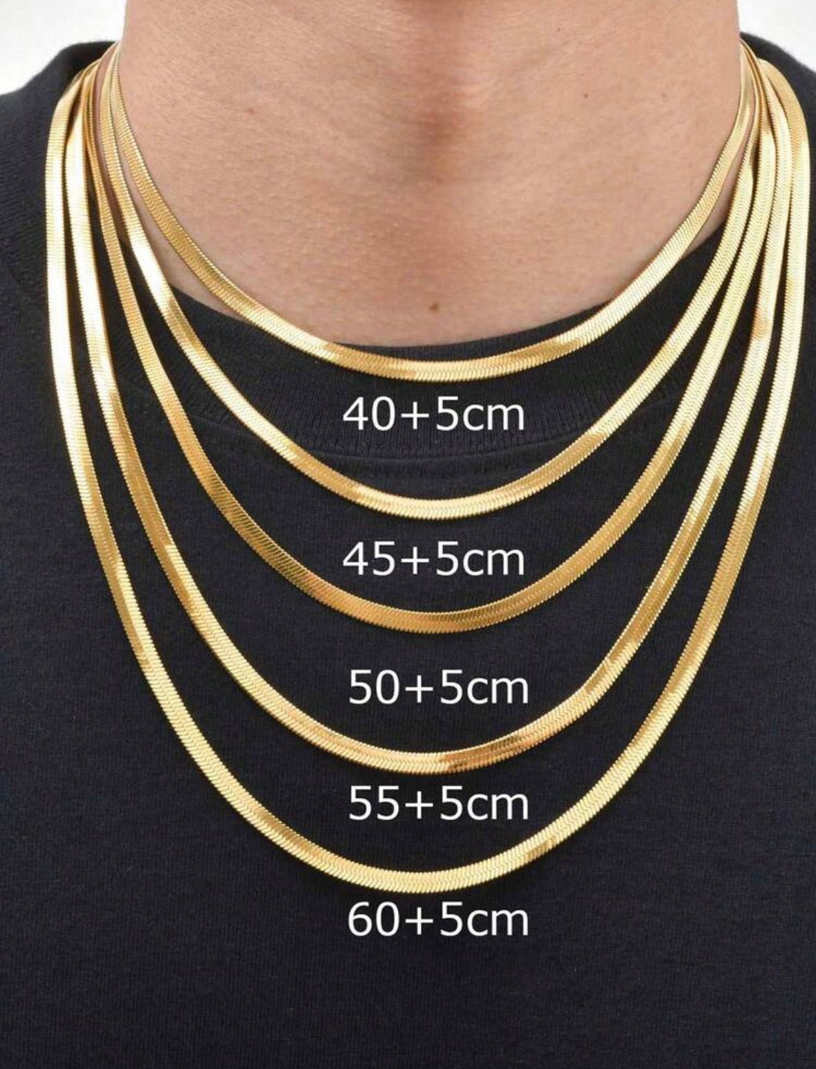 Bad To The Herringbone 45 - Gold