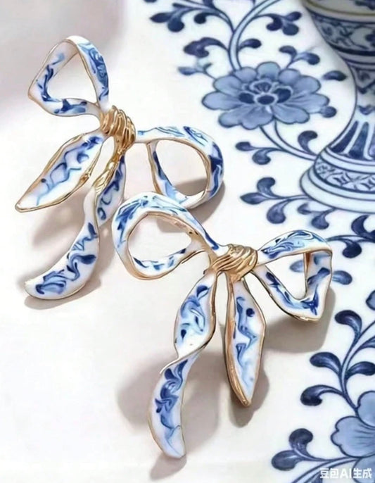 Fine China Bows - Blue