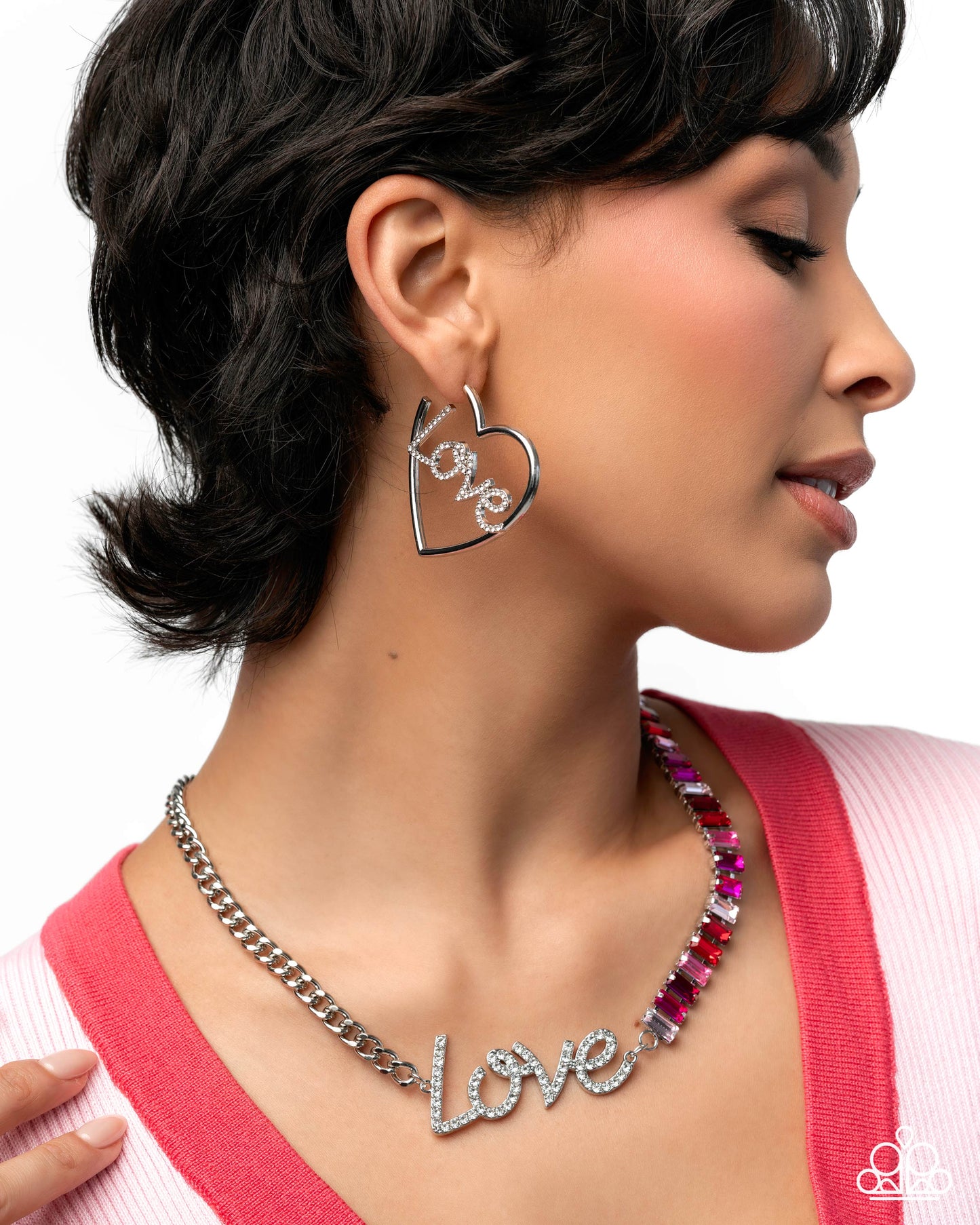 Lovely Cadence - Hearts - Silver