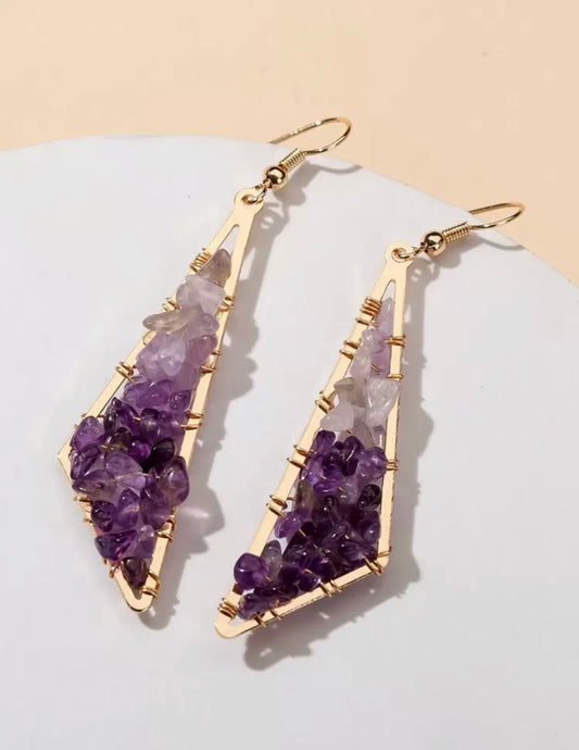 Triangular Amethyst - Purple