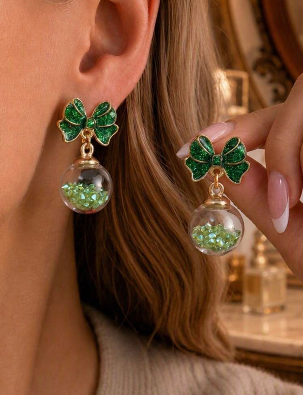 Gem Ornaments - Green