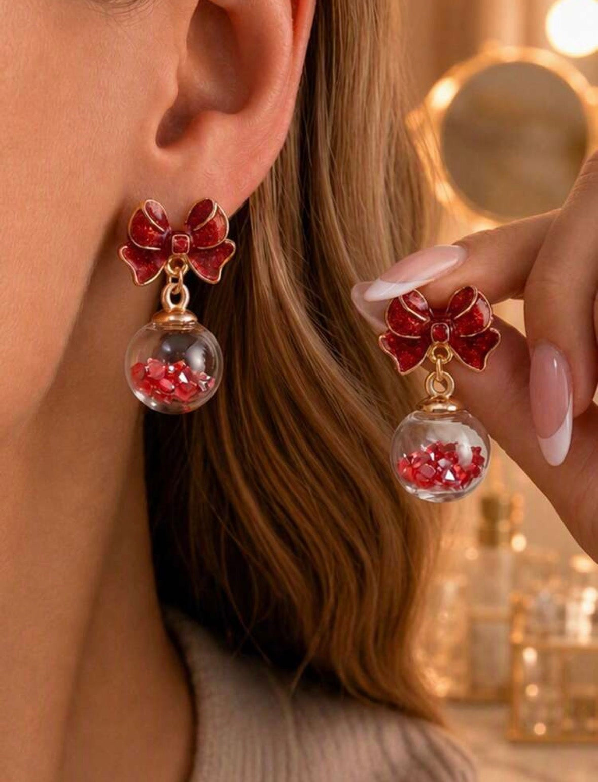 Gem Ornaments - Red