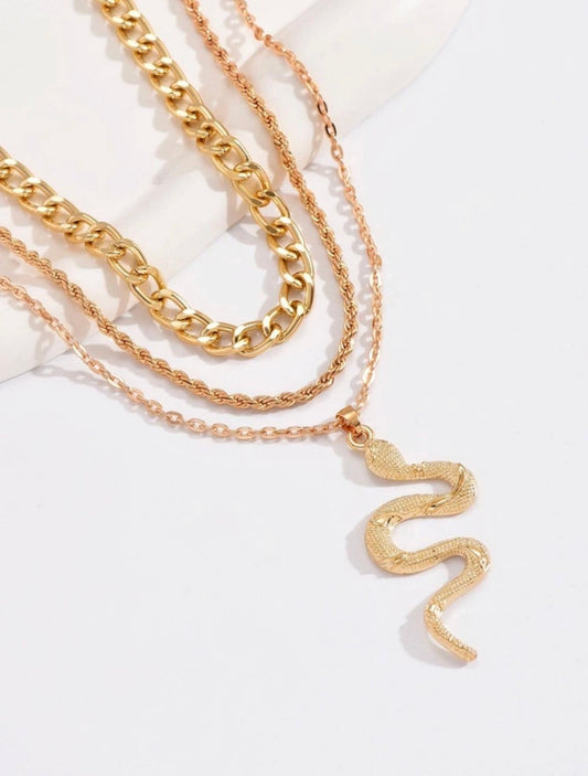 Layered Snake - Gold