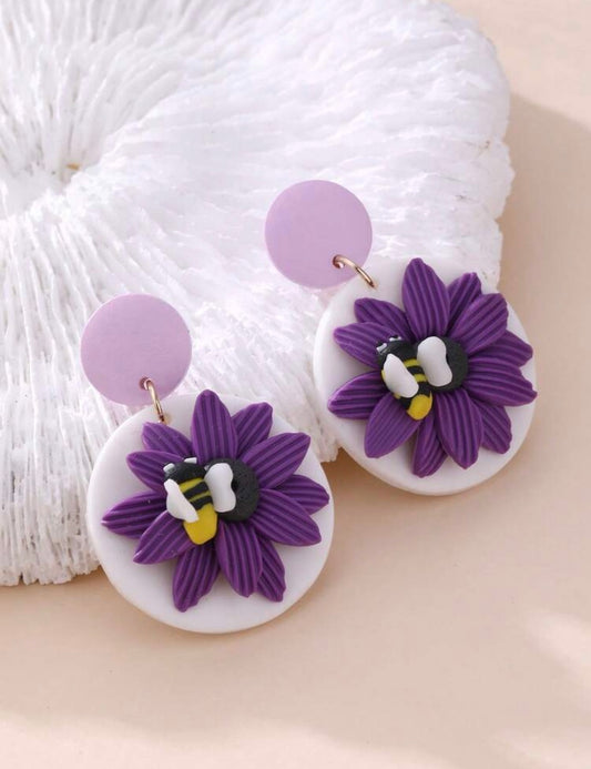 Bee Blooms - Purple