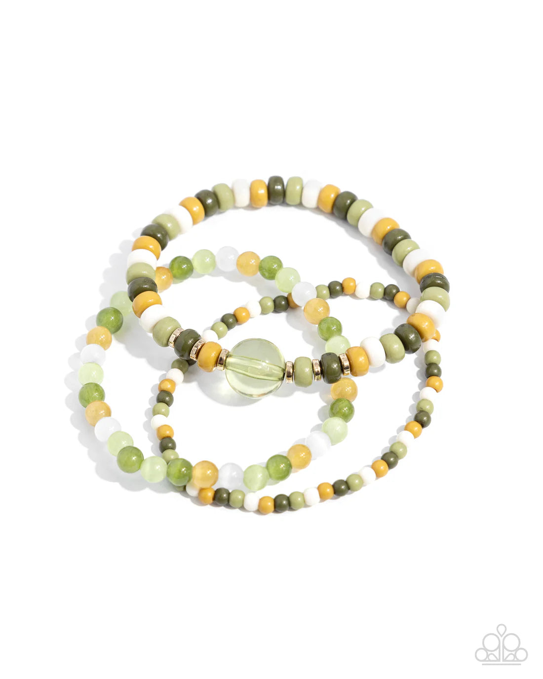 Seed Bead Stack - Green