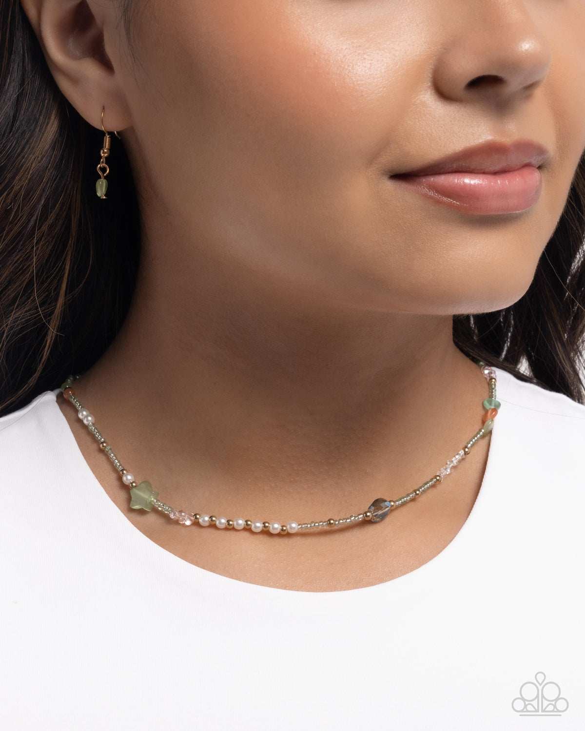 Sensational Sunset - green - Paparazzi necklace