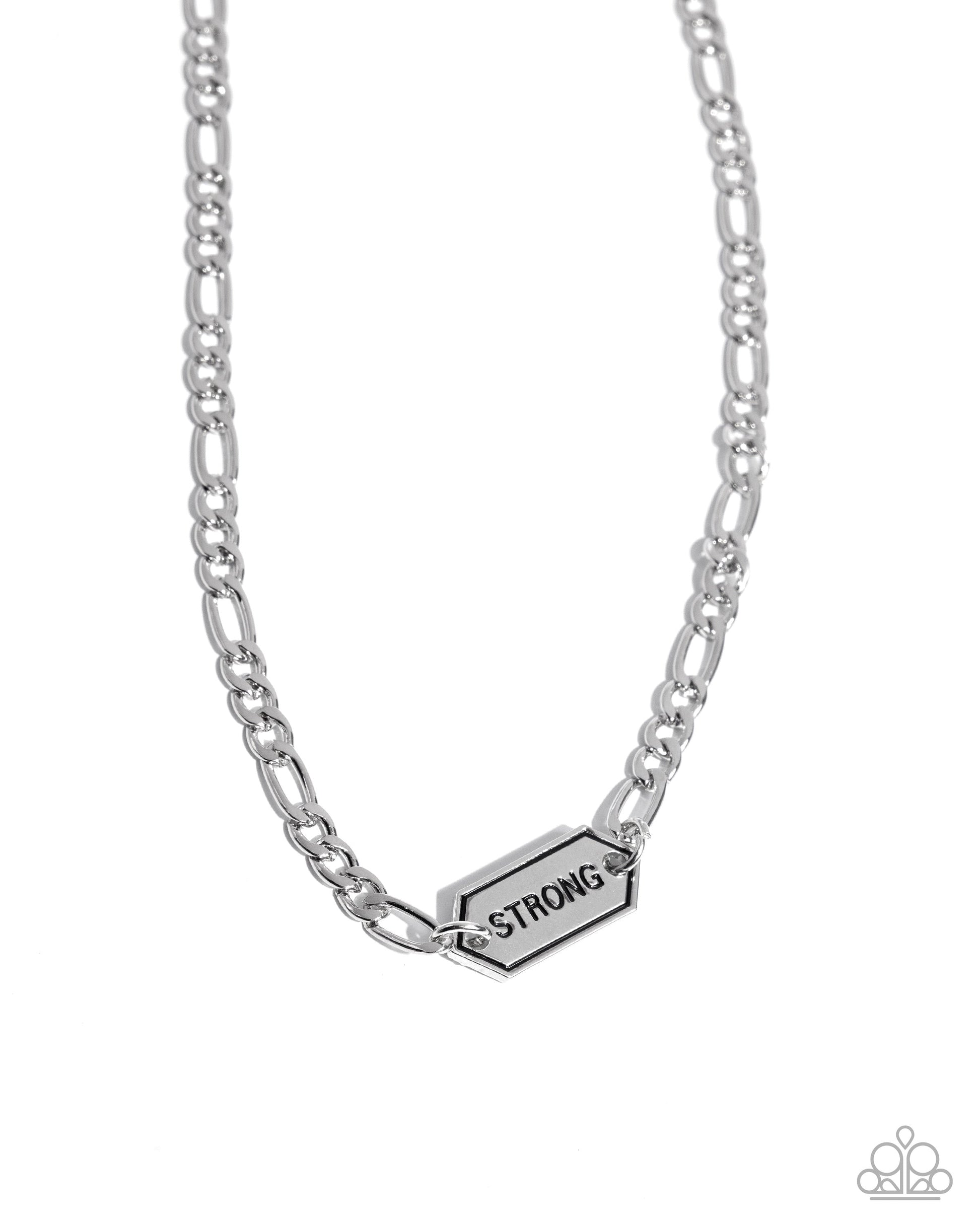Strong Suit - silver - Paparazzi MENS necklace