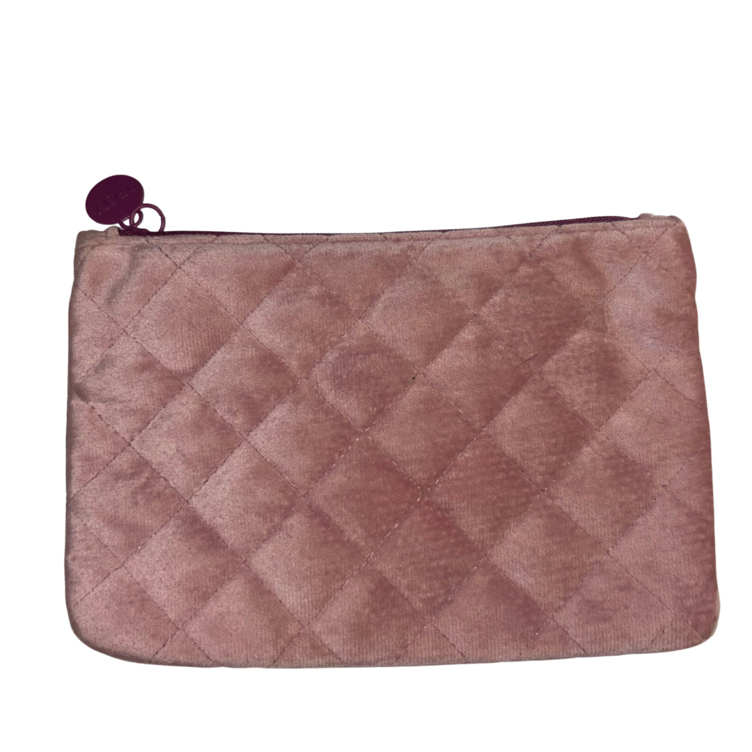 Quilted Velvet - Cosmetic Bag