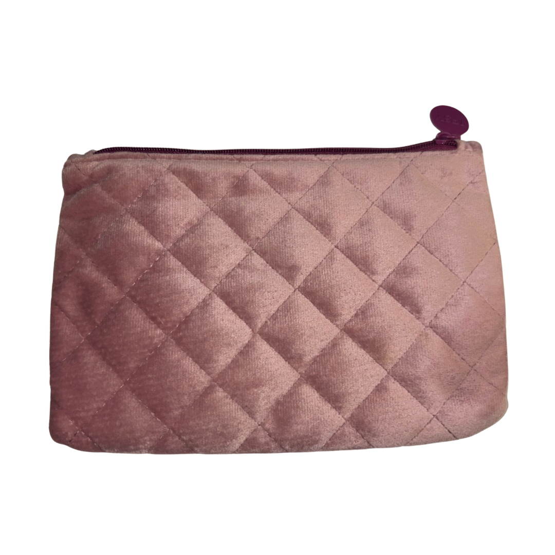Quilted Velvet - Cosmetic Bag