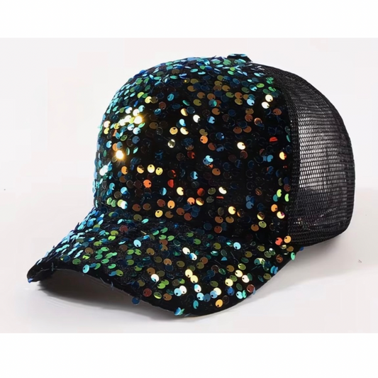 Sequin Snapback - Hats