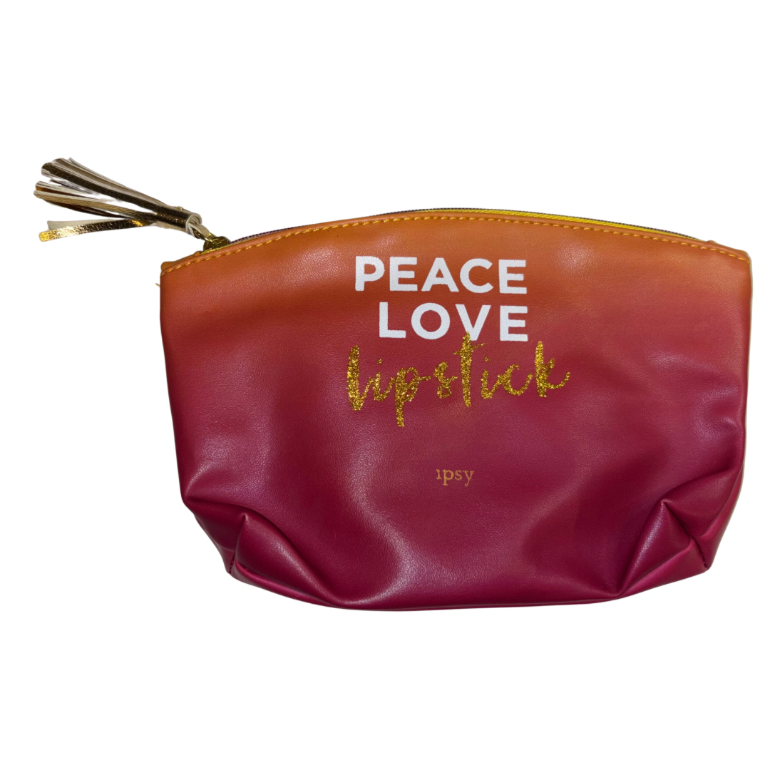 Peace Love Lipstick - Cosmetic Bag