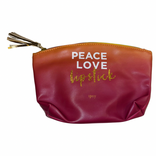 Peace Love Lipstick - Cosmetic Bag