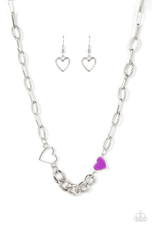 Little Charmer - Hearts - Purple