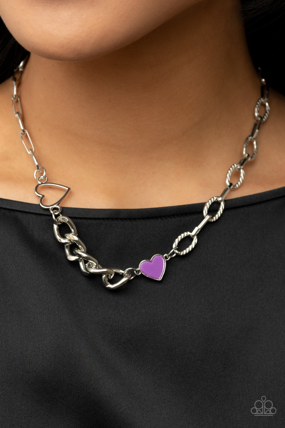 Little Charmer - Hearts - Purple