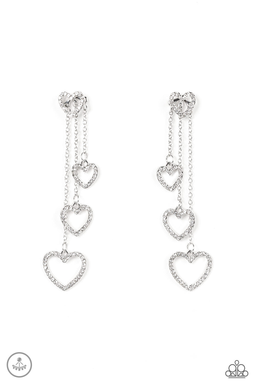 Falling In Love - Hearts - Silver