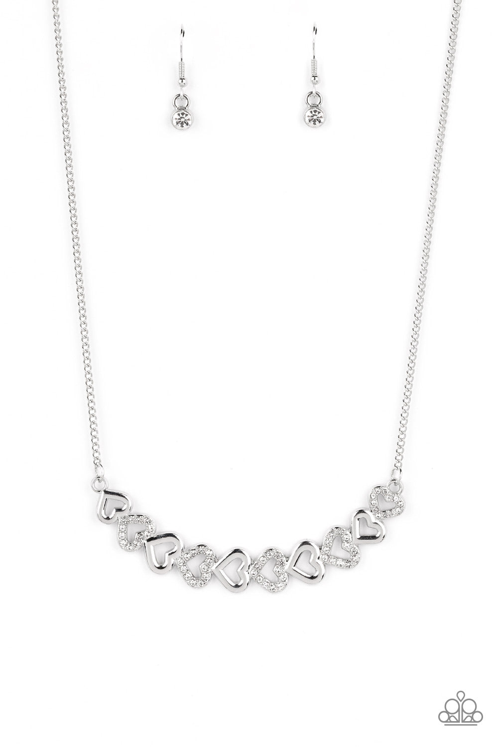 Sparkly Suitor - Hearts - Silver