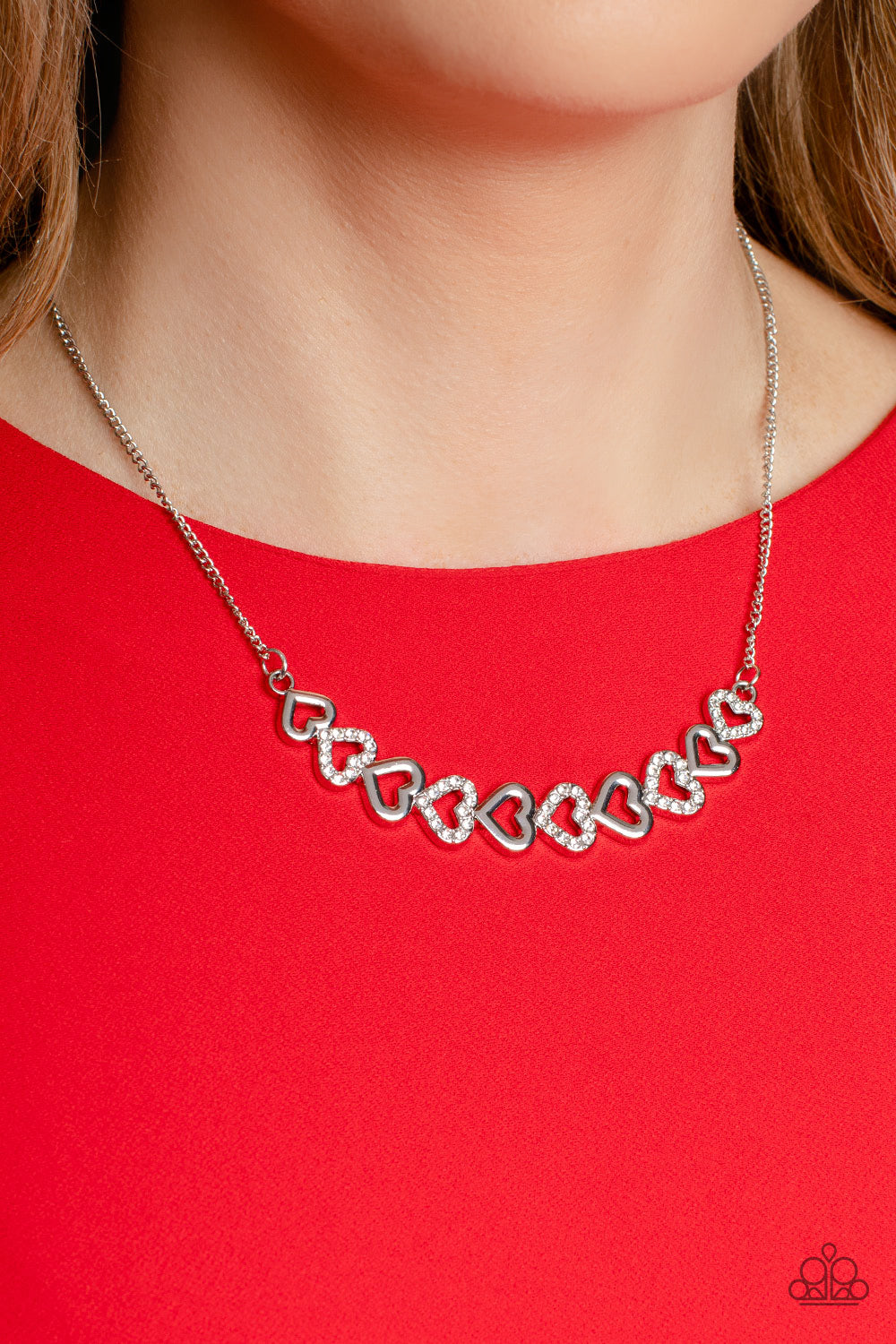 Sparkly Suitor - Hearts - Silver