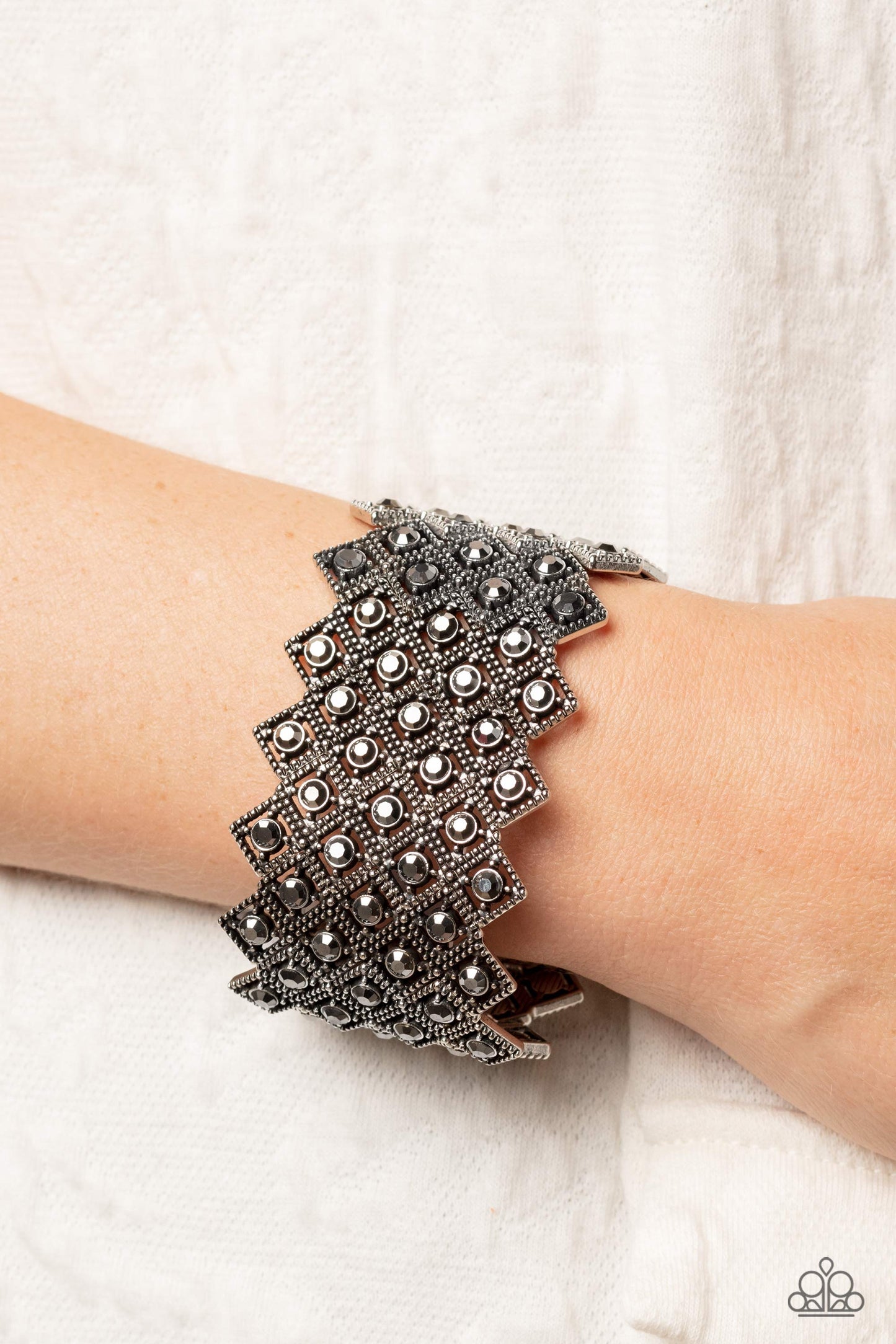 DECO in the Rough - Hematite - Silver